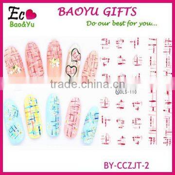 Hogift Hot Selling Flower Nail Sticker,3D/Water Printing Japan Fashion Nail Art Decals photo-2