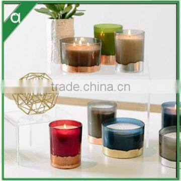 Scented Candle in Different Height Glass Jar for Birthday or Wedding photo-2