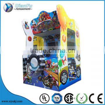 Baby racing kids coin operated redemption simulator arcade racing car game machine