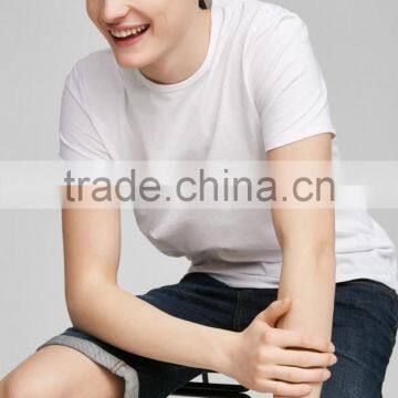 100% Cotton Plain Round Neck Slim Fit Tee Shirt Man T-shirt photo-2