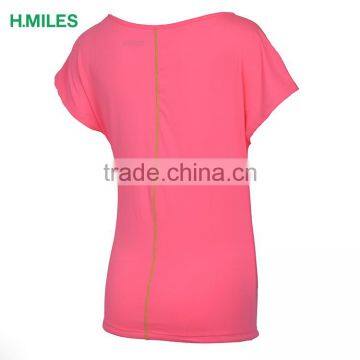 New Design Cool Dry Custom Women Sport t Shirt Fitness Clothes Running Apparel photo-2