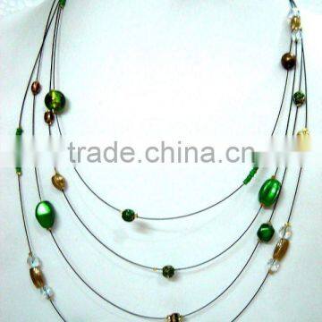 Multi string bead Necklaces