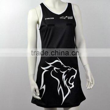 Wholesale custom girls sexy sublimation sport netball uniform dress, netball jersey skirts