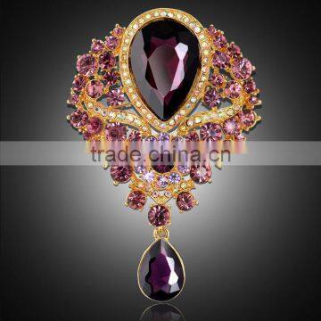 Unique Tree Shape Tie Brooch Colorful Rhinstone Brooch Pins Yiwu Factory Directly Sale Brooch Pins photo-5