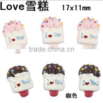 diy ice cream design resin charms kids loved imitation ice cream charms for promotional gifts