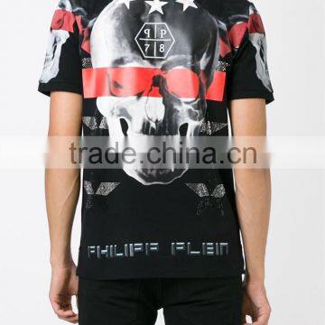 Mens Skull 3D Printed Polo Shirts Customized Logo in Modern Design photo-3