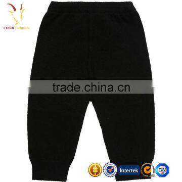 Black Baby Pants Knitted Children Cashmere Pants