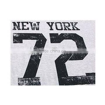 Female Model of Grey Number Printed Nightgown photo-4