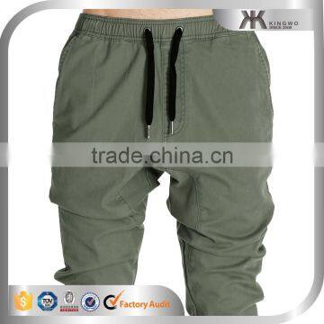 Solid Men Track Pants, Baggy Harem Pants, Man Elastic Leg Opening Jogger Pants