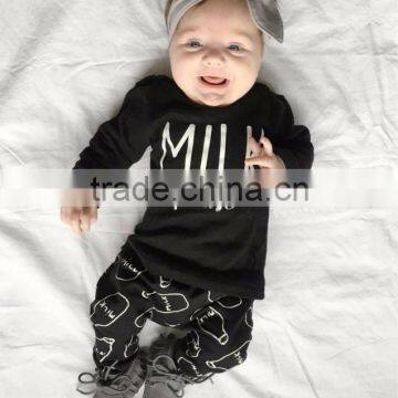 2017 Autumn Baby Boy Clothes Cotton T-shirt+Pants Newborn 2pcs Suit Baby Girl Clothes photo-6
