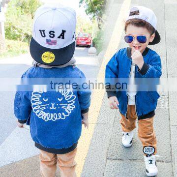 S15994A 2017 Children Boys Outwear Coat Denim Jackets