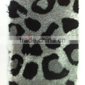 Leopard Printed Fleece Fabric For Bathrobe And Blankets