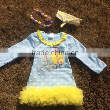 wholesale kids toddler children baby girls chick dress Easter dress kids dresses girls easter dresses for girls