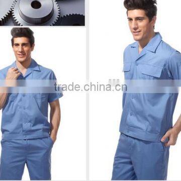 Construction Factory Work Uniform Short Sleeve Button Up Shirt photo-2