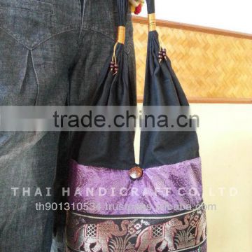 New Thai Silk Embroidered Handbag Tote Bag