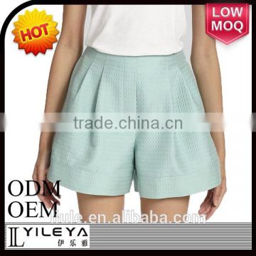 LLS002 latest casual daywear light blue ladies fashion short pants