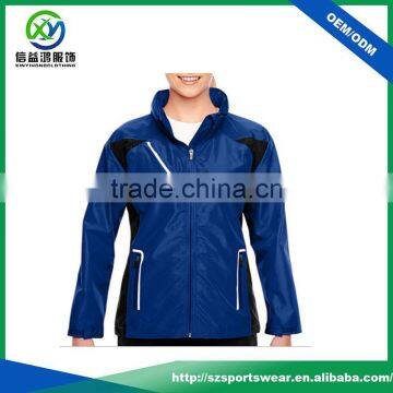 OEM service reflective tape waterproof women sport jacket