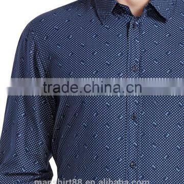 Fashion Shirt Long Sleeve Men Shirt New Fashion Printed Men Shirt 2017 photo-3