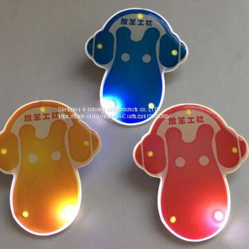 Flash badge makes the night light badge custom factory