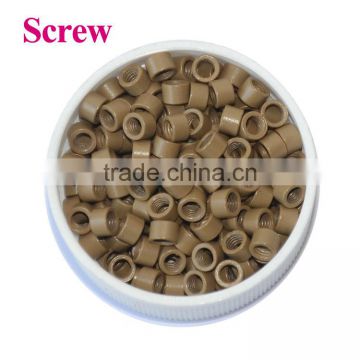 Screw Inside And Non Scew Micro Hair Beads For Keratin Hair Extension