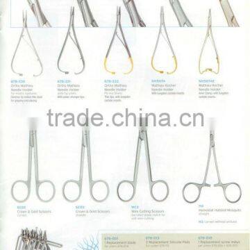 Ortho Mathieu Needler Holder, Mathieu Kocher, Crown & Gold Scissors