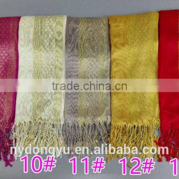 Shiny Long Tassel Muslim Scarf/16 Color Muslim Tassel Scarf/islamic Hot Sell Women Hijab photo-3