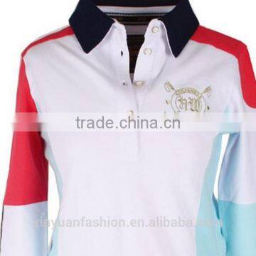 100% Cotton Customized Long Sleeve Polo Shirt for Lady Horse Riding Shirt photo-3