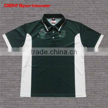 Cool dry two colors combination sublimated sport polo shirts