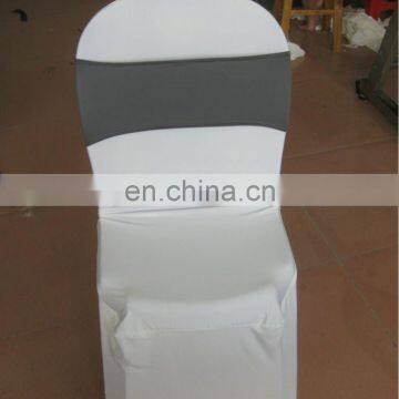 spandex/lycra chair cover in white color for plastic chairs