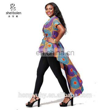 African Dresses Women Wholesale Clothing Fashion High Low Desgins Women Clothes photo-2