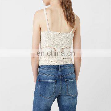 China Bulk Wholesale Clothing Ladies New Design Fashion Crochet Top photo-3