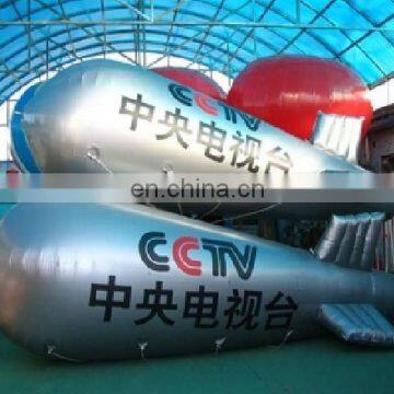 advertise Inflatable helium airship/ inflatable floating sky blimp