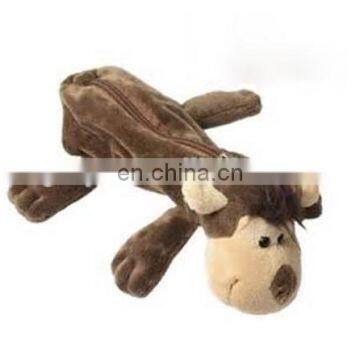 Cheap and good Promotional gift Monkey shape plush pen bag