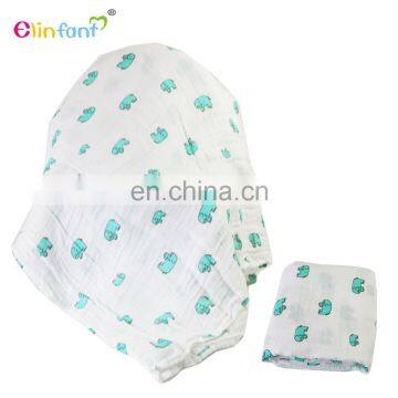 Elinfant baby swaddle blanket baby wrap 100% cotton breathable soft muslin swaddle