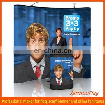 custom aluminum magnetic pop up display stand backdrop