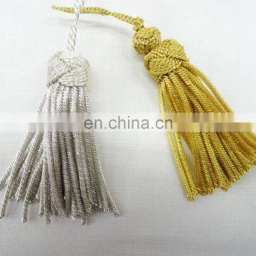 Metallic bullion Tassels / Fancy Tassel for Clothing / Designer Tassels with Regular Banded