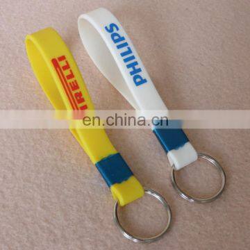 High Quality Custom Logo Embossed Silicone Key Rings for Sale photo-3