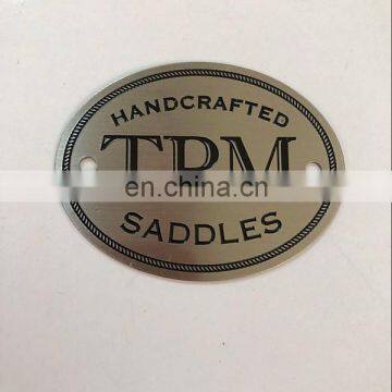 2017 Brushed Stainless Steel Etching Logo Labels photo-2