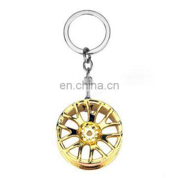 Promotional Gift 3DMini Metal Automotive Car Wheel Auto Parts Keychain photo-3