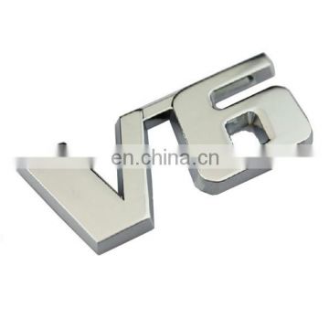 custom chrome letter car badge