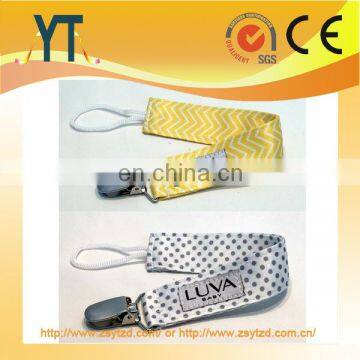 2017 Custom Wholesale Food Grade Silicone Nipple Baby Pacifier Clip/ Wholesale 100% Cotton Baby Nipple Pacifier Holder photo-4