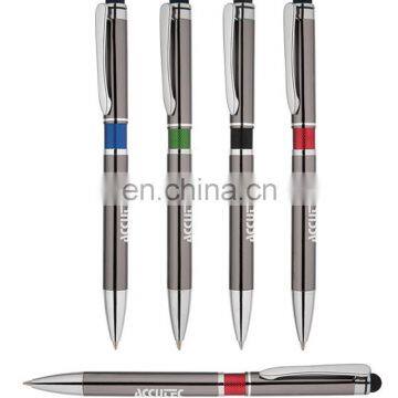 Twist Stylus pen Metal Ball Pen With Customized Logo Printing MB9709