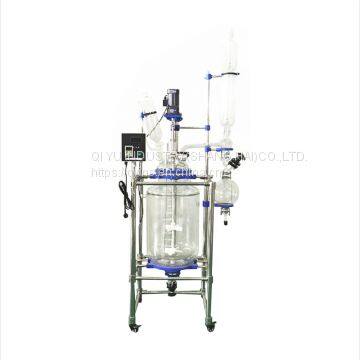 Customizable 10L - 100L Laboratory Double Layer Jacketed Glass Reactor