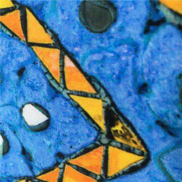 Breathable Soft Touch Custom Digital Printed 100% Printed Viscose Fabric photo-2