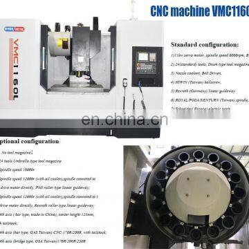 VMC1160L Hobby Cnc Vmc Grinding Milling Machine 5 Axis