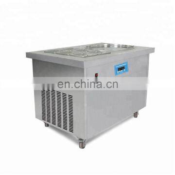 Single Square Cold Plate Fried Rolled Ice Cream Machine With Shelf