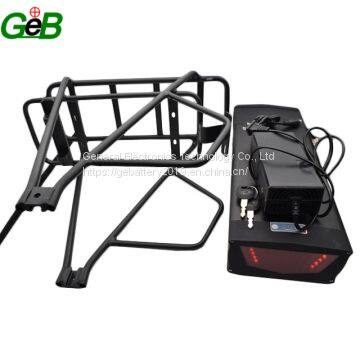 48v 20ah rear rack Rechargeable li-ion battery for e-bike