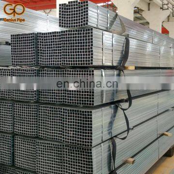 Alibaba gold supplier 1x1 inch 2.5 inch galvanized square steel pipe