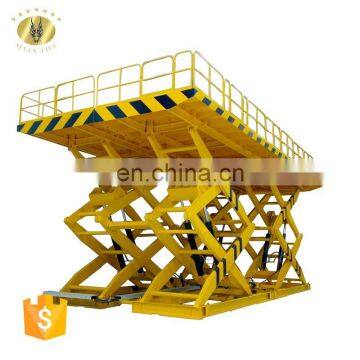 7LSJG Shandong SevenLift Big Lifting Capacity 2 Ton Warehouse Freight Elevator Scissor Lift Tables