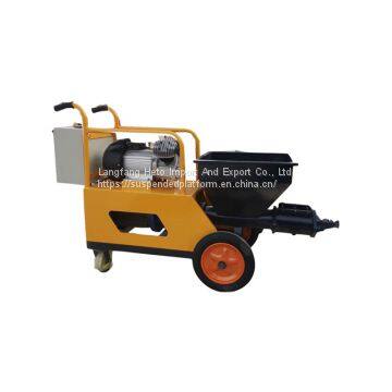 Electric wall plastering mortar spraying machine in India